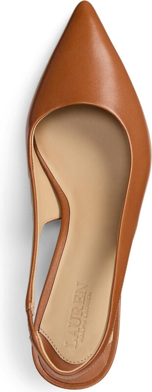 Lauren Ralph Lauren Vaļējas augstpapēžu kurpes 'LOLAH' sarkanīgs