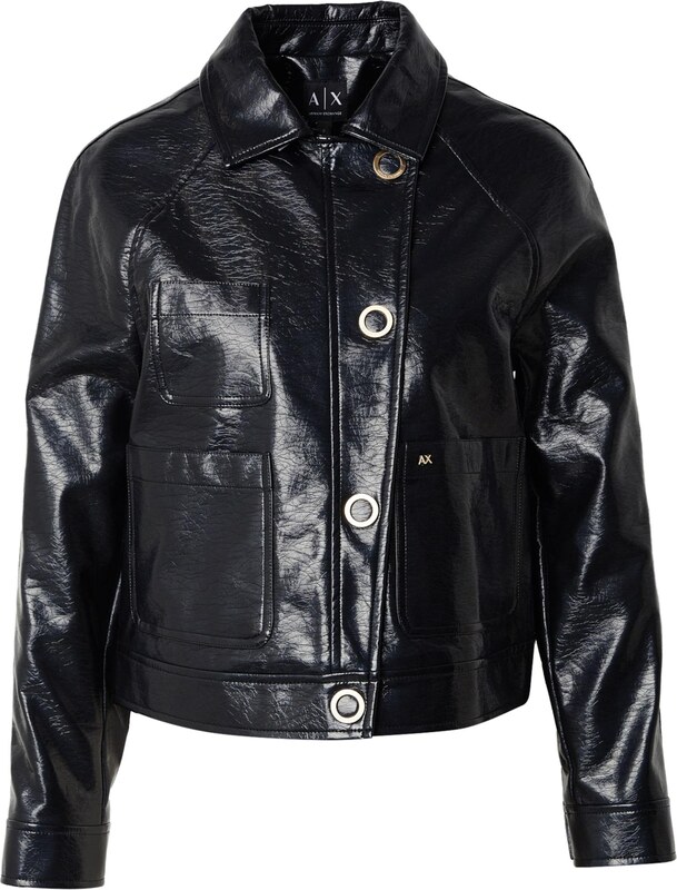 ARMANI EXCHANGE Starpsezonu jaka melns