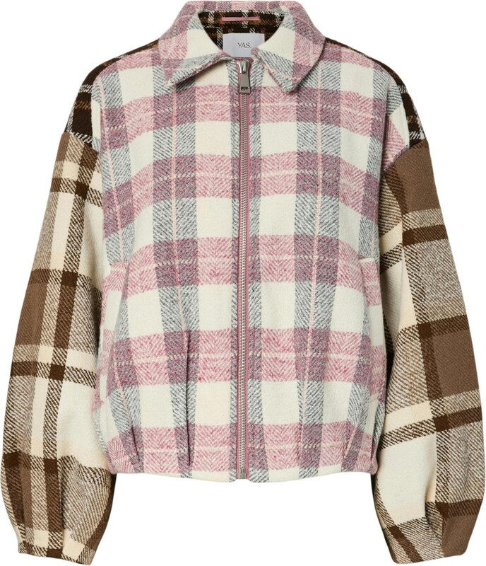 YAS Starpsezonu jaka 'YASRuby' krēmkrāsas / tumši brūns / gaiši rozā