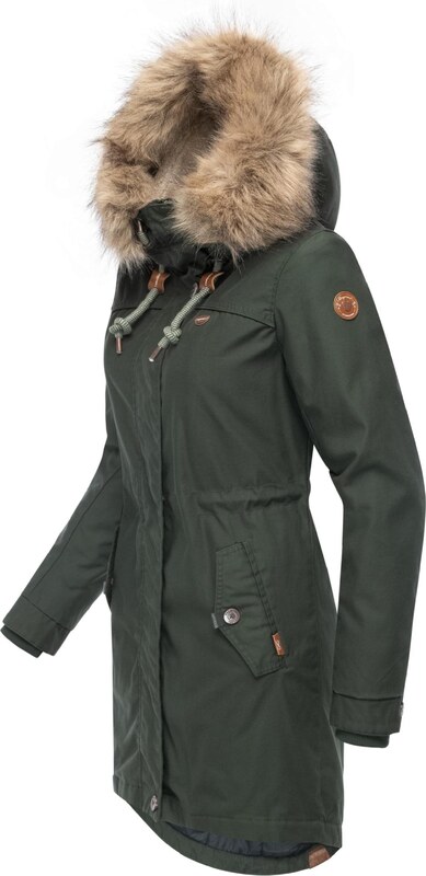 Ragwear Ziemas parka 'Tawny' olīvzaļš