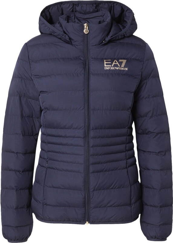 EA7 Emporio Armani Starpsezonu jaka 'Giubbotto' tumši zils / zelts