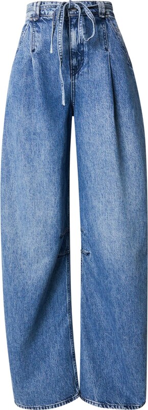 BOSS Buktēti džinsi zils džinss