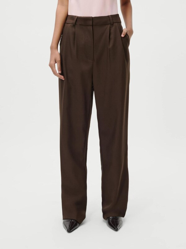 LeGer by Lena Gercke Klasiskas bikses 'Jerika' tumši brūns