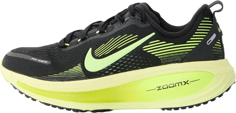 NIKE Skriešanas apavi 'VOMERO 18' citronkrāsas / melns