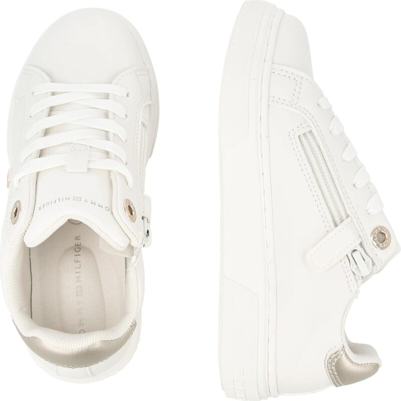 TOMMY HILFIGER Brīvā laika apavi 'KRYSTAL' sudrabs / balts