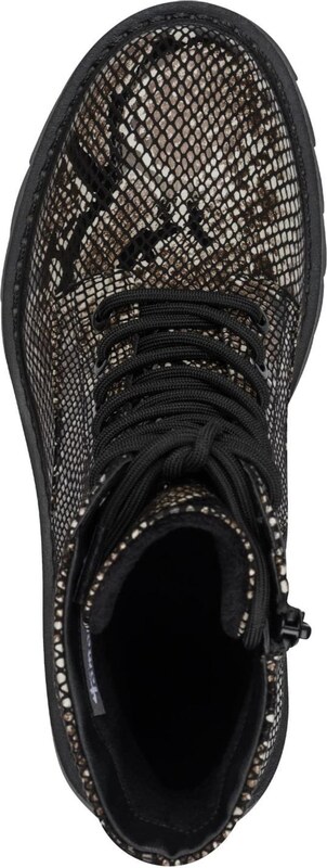 Tamaris Sienamie zābaki tumši brūns / gaiši pelēks / melns