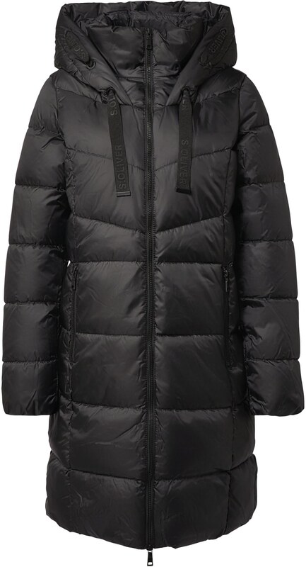 s.Oliver Ziemas mētelis melns