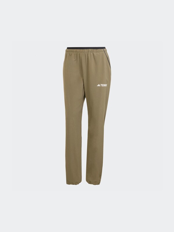 ADIDAS TERREX Āra bikses olīvzaļš / melns / balts