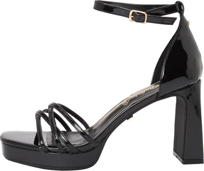 BUFFALO Siksniņsandales 'ALICE' melns