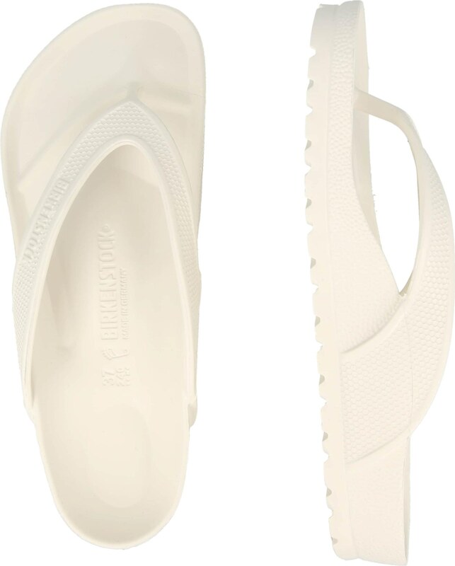 BIRKENSTOCK Iešļūcenes ar pirkstu atdalītāju 'Honolulu' balts