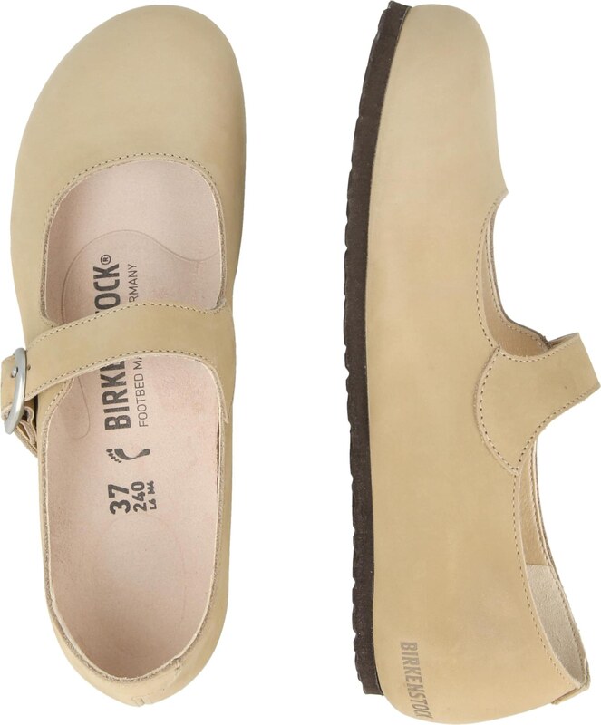 BIRKENSTOCK Balerīnas ar siksniņu 'Santa Clarita' bēšs