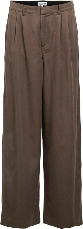 OBJECT Klasiskas bikses 'OBJTuba' šokolādes krāsas