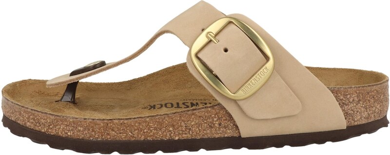 BIRKENSTOCK Iešļūcenes ar pirkstu atdalītāju 'Gizeh' bēšs