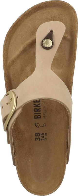 BIRKENSTOCK Iešļūcenes ar pirkstu atdalītāju 'Gizeh' bēšs