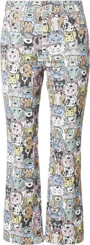 MAC Džinsi 'DREAM KICK' zils / dzeltens / debesu lillā / melns