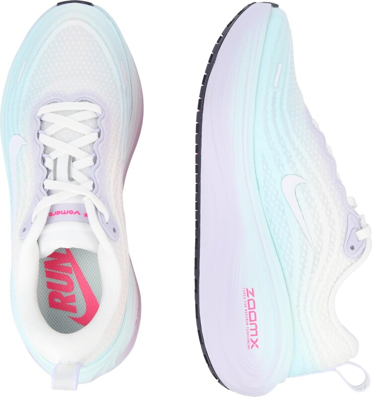 NIKE Skriešanas apavi ' VOMERO PLUS' ūdenszils / piparmētru / pasteļlillā / rozā / balts