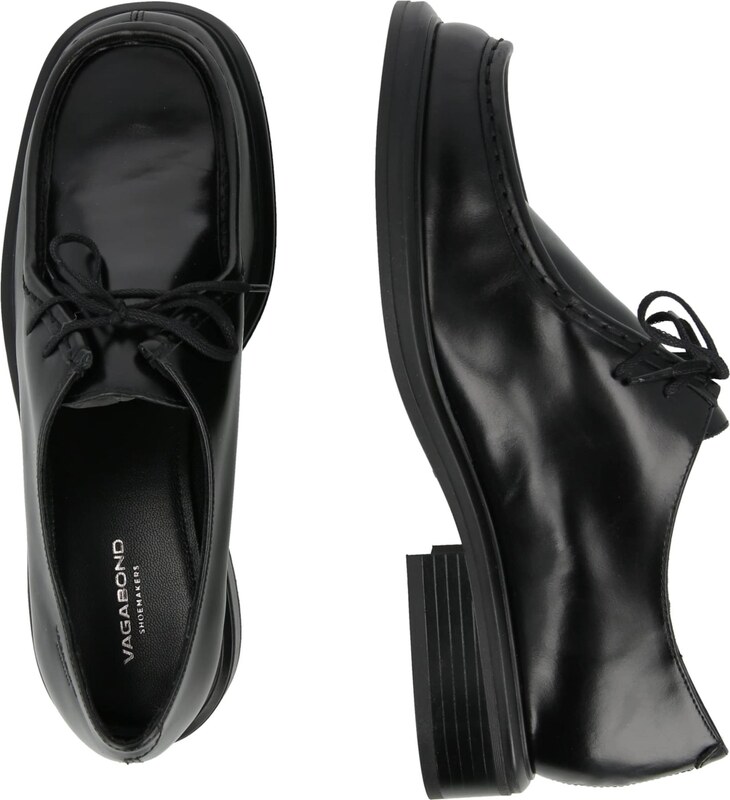 VAGABOND SHOEMAKERS Kurpes ar šņorēm 'ELLIS' melns