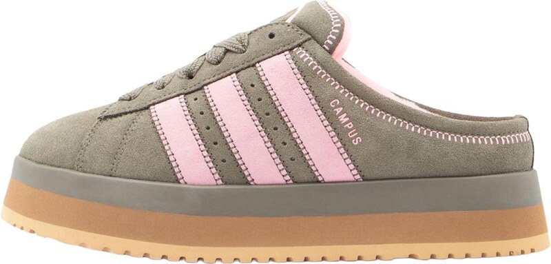 ADIDAS ORIGINALS Brīvā laika apavi bez aizdares 'Campus 00s' olīvzaļš / rožkrāsas