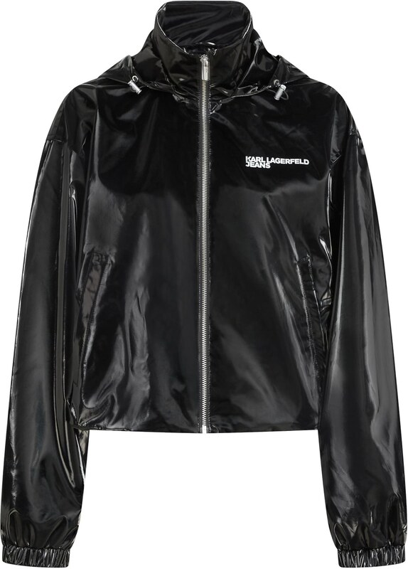 KARL LAGERFELD JEANS Starpsezonu jaka melns / balts