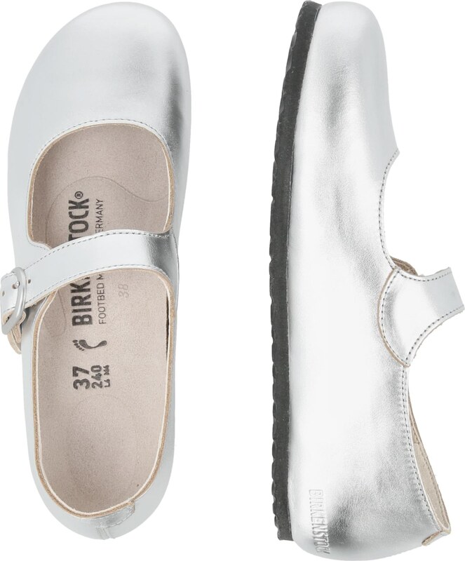 BIRKENSTOCK Iešļūcenes ar pirkstu atdalītāju 'Gizeh' sudrabs