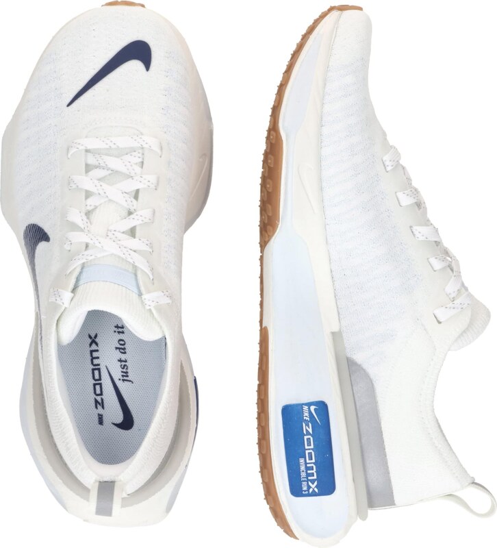 NIKE Skriešanas apavi 'INVINCIBLE RUN 3' tumši zils / pasteļdzeltens / balts