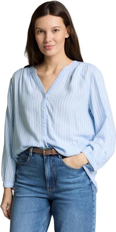 TOM TAILOR Blūze debeszils / balts