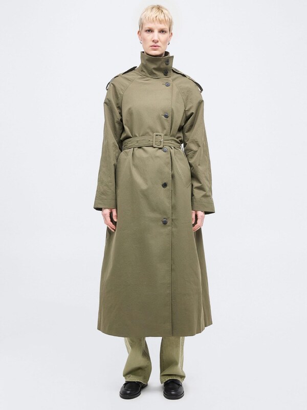 Vero Moda Tall Starpsezonu mētelis olīvzaļš