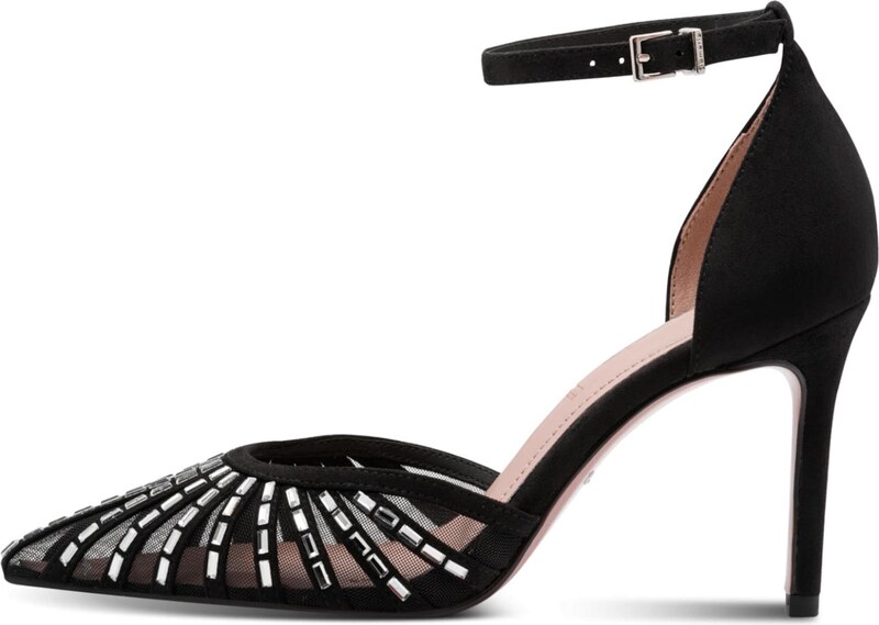 Tamaris Augstpapēžu kurpes melns / sudrabs