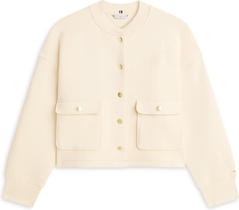 TOMMY HILFIGER Sportiska jaka krēmkrāsas
