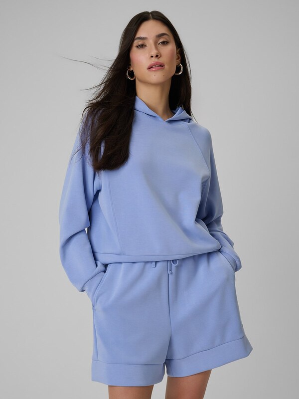 4F Regulārs treniņdžemperis ar kapuci sievietēm - tumši zils