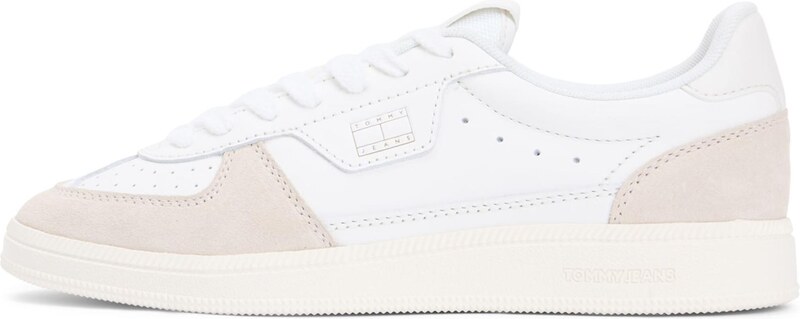 Tommy Jeans Zemie brīvā laika apavi 'THE GREENWICH EDGE' bēšs / balts