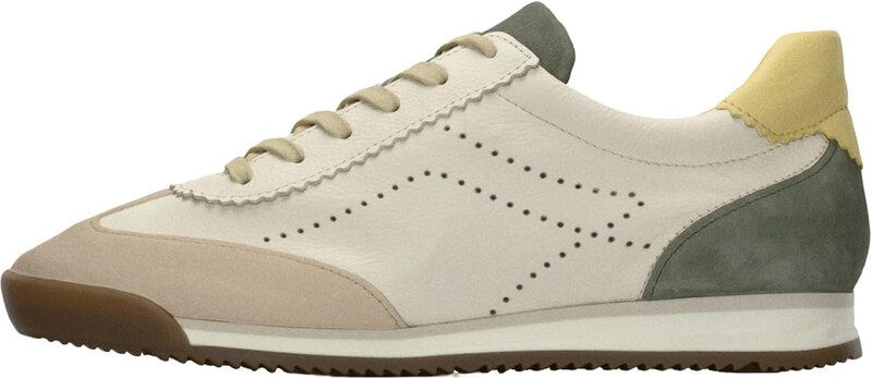 GABOR Zemie brīvā laika apavi miesaskrāsas / dzeltens / tumši zaļa / balts