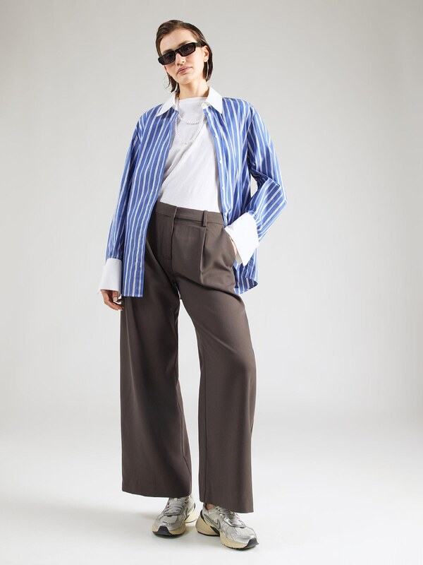 WEEKDAY Klasiskas bikses 'Dara' tumši pelēks