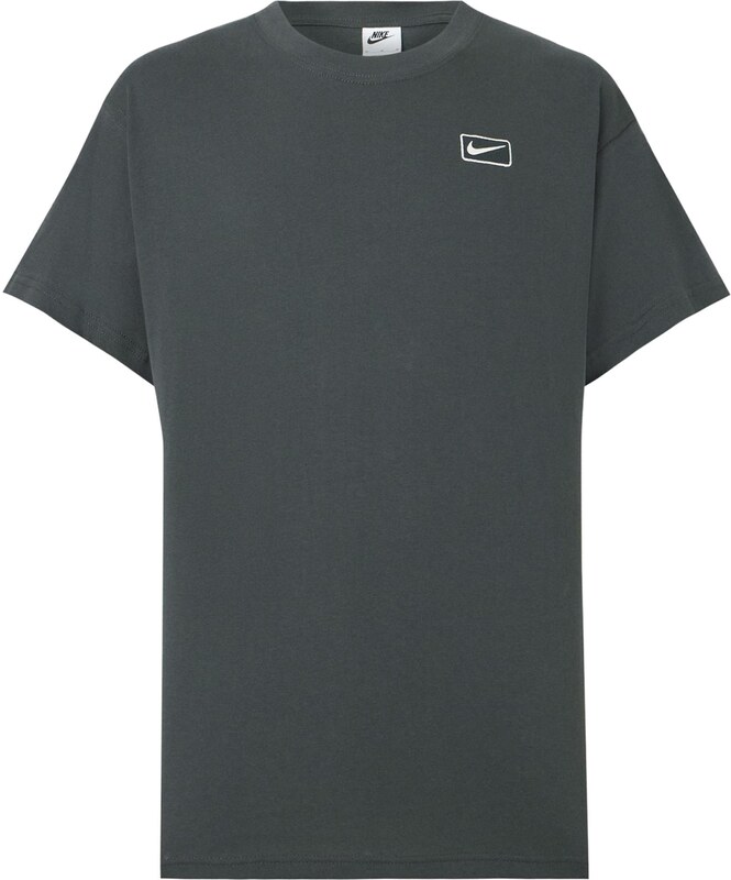 Nike Sportswear T-Krekls antracīta / balts