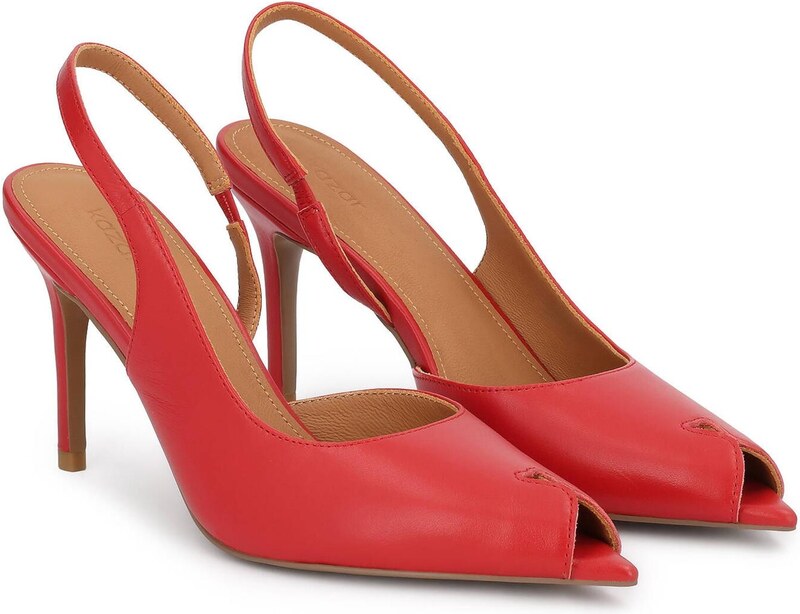 Kazar Augstpapēžu kurpes spilgti sarkans