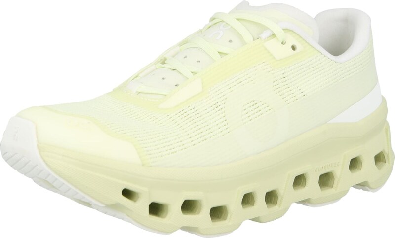 On Skriešanas apavi 'Cloudmonster Void' gaiši dzeltens / balts