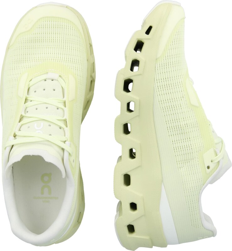 On Skriešanas apavi 'Cloudmonster Void' gaiši dzeltens / balts