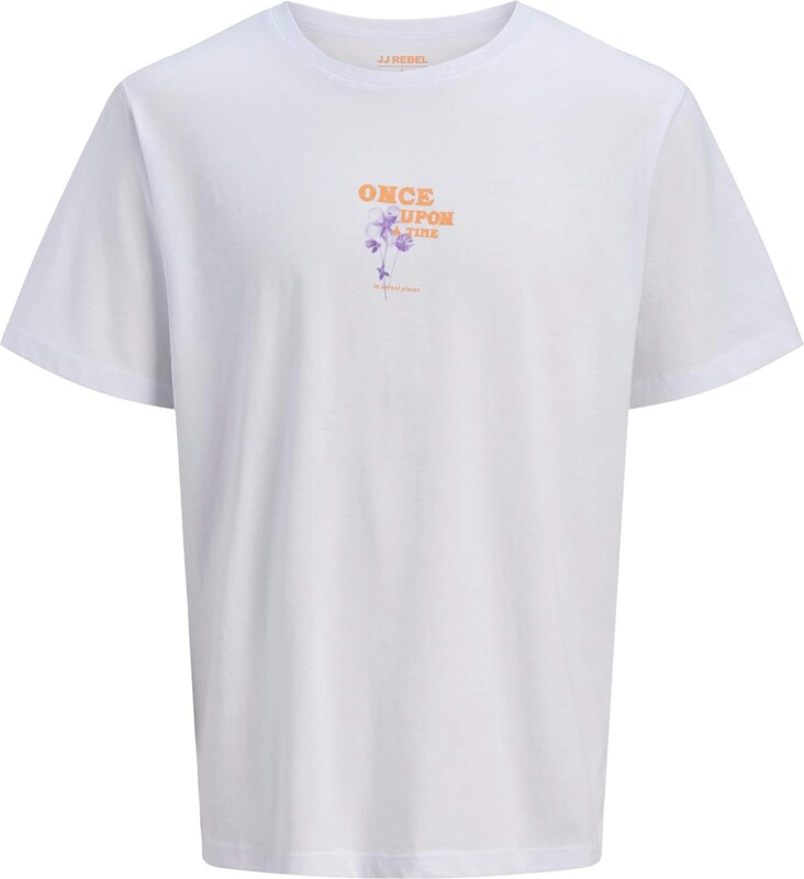 JJ Rebel T-Krekls 'JREBRILEY' lillā / oranžs / balts