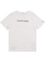 Calvin Klein Jeans T-Krekls 'INSTITUTIONAL' melns / balts