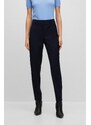 BOSS Buktētas bikses 'TILUNAH' tumši zils