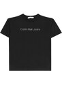 Calvin Klein Jeans T-Krekls sudrabpelēks / melns