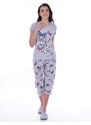 TIMILJA Sieviešu pidžama Kokvilnas ar īsām biksēm lielie izmēri 12638 7/8 S - 4XL
