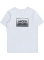 Jack & Jones Junior T-Krekls 'STEEL' melns / balts