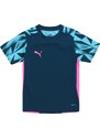 PUMA Sporta krekls 'IndividualFINAL' zils / ūdenszils / rozā