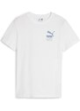 PUMA T-Krekls 'CLASSICS' safīra / pasteļzaļš / balts