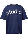 SEIDENSTICKER T-Krekls 'Studio' tumši zils / balts