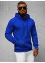 Vīriešu džemperis ar kapuci kobalta OZONEE JS/2009Z