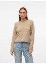 VERO MODA Džemperis 'VMSABA' tumši bēšs