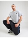 Nike Sportswear T-Krekls gaiši pelēks / melns / balts