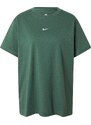 Nike Sportswear T-Krekls 'CLASSIC' tumši zaļa / balts